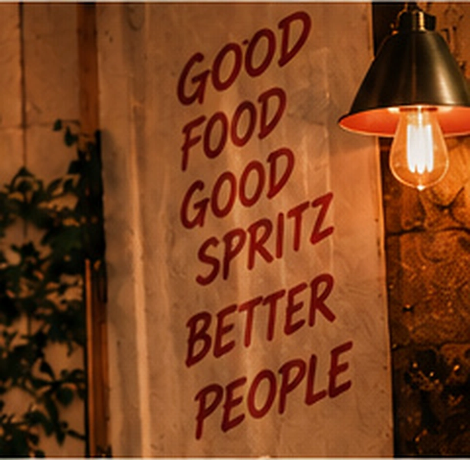 Good food, good spritz, better people